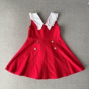 Janie and Jack Ruffle Collar Ponte Dress